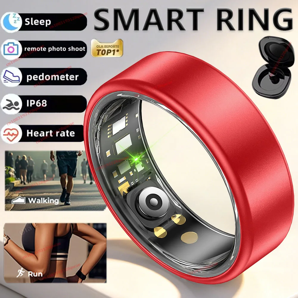 2026 New R12 Smart Ring Charging Box, Health Manager, 5 ATM IP68 Waterproof, Multiple Sport Modes, Rings For Men Women Smartring