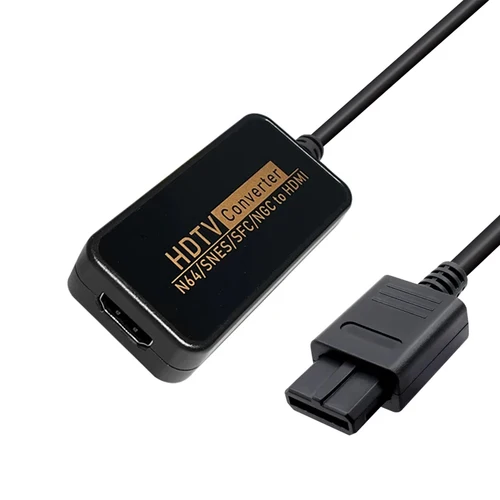 Imagen 2 del producto Adaptador convertidor 1080P NGC/SNES/N64 a HDMI, Cable HDMI para consola Nintendo 64 SNES Game Cube Plug and Play restaurar pantalla de juego