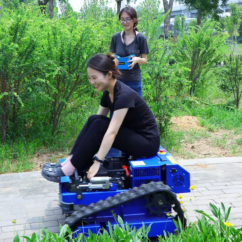 Customized Remote Controlled Garden Crawler Lawn Mower Robot Slope and Wasteland Lawn Mower, Small Lawn Mower
