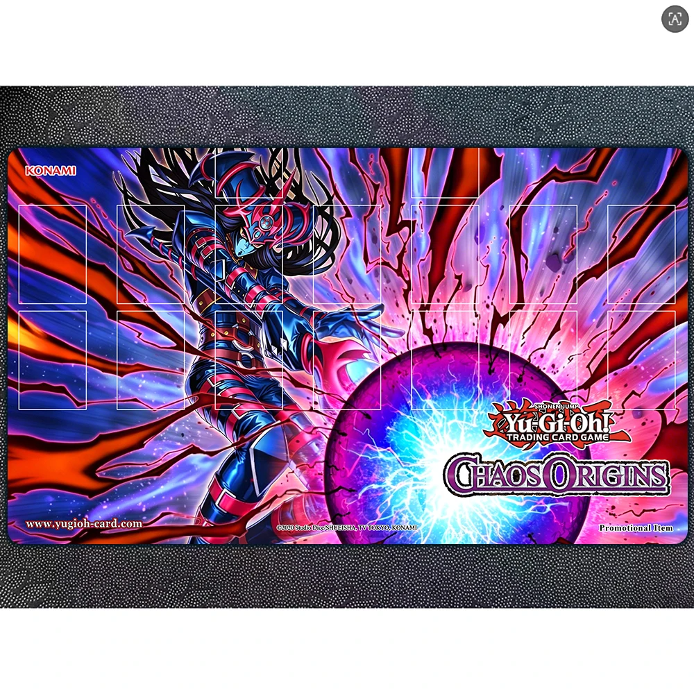 Yu-Gi-Oh Spielmatte Black Chaos der Dunkle Chaosmagier Kartenunterlage Benutzerdefinierte YGO-Matte KMC TCG YuGiOh-Matte-274
