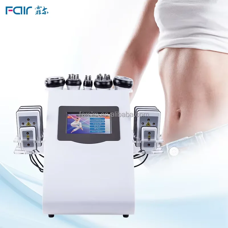 2025 Professional 6 in 1 Body Sculpting Weight Lose 80k 40k Fat Burning Lymphatic Drainage Machine