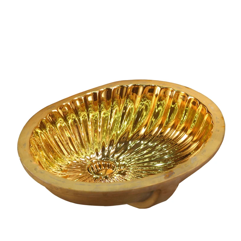 

Golden undercounter basin built-in wash basin washbasin washbasin toilet washbasin ceramic art basin