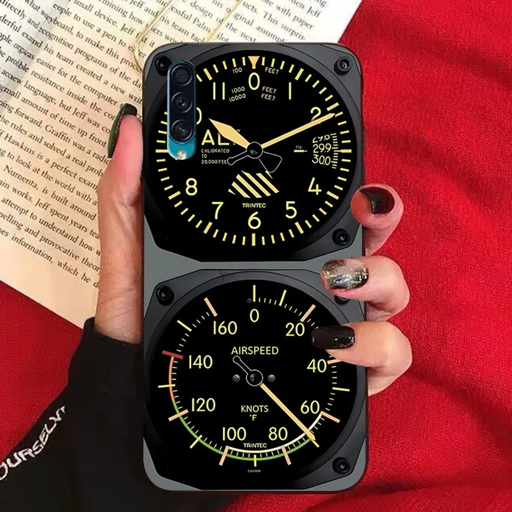 Aeroplane Helicopter Cockpit Instrument Phone Case For SamsungA 10 11 12 13 20 21 22 30 31 32 40 51 52 53 70 71 72 73 91 13Shell