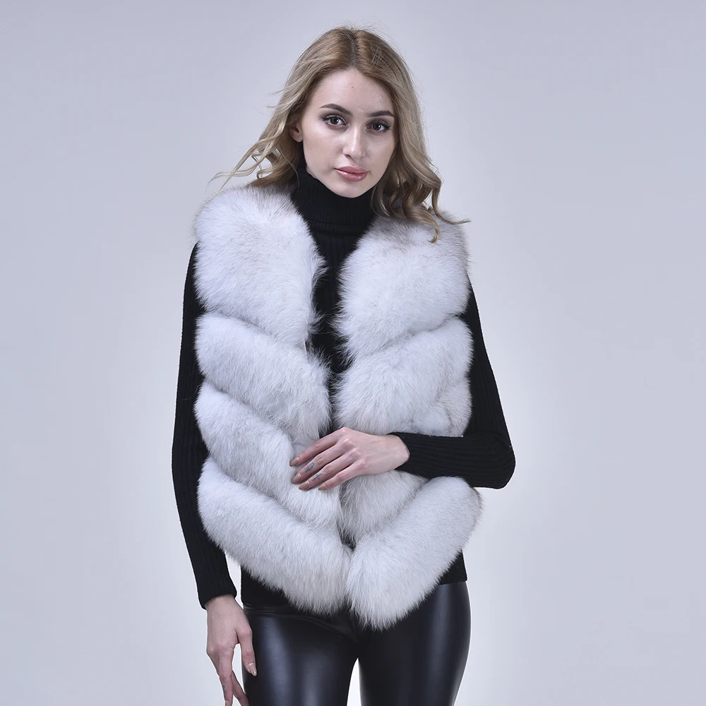 Janefur-Faux Fur Vest for Women, V-Neck, Plush, Sleeveless Coat, Female Fake Fur Gilet, Wholesale, Winter, 2022 Fashion