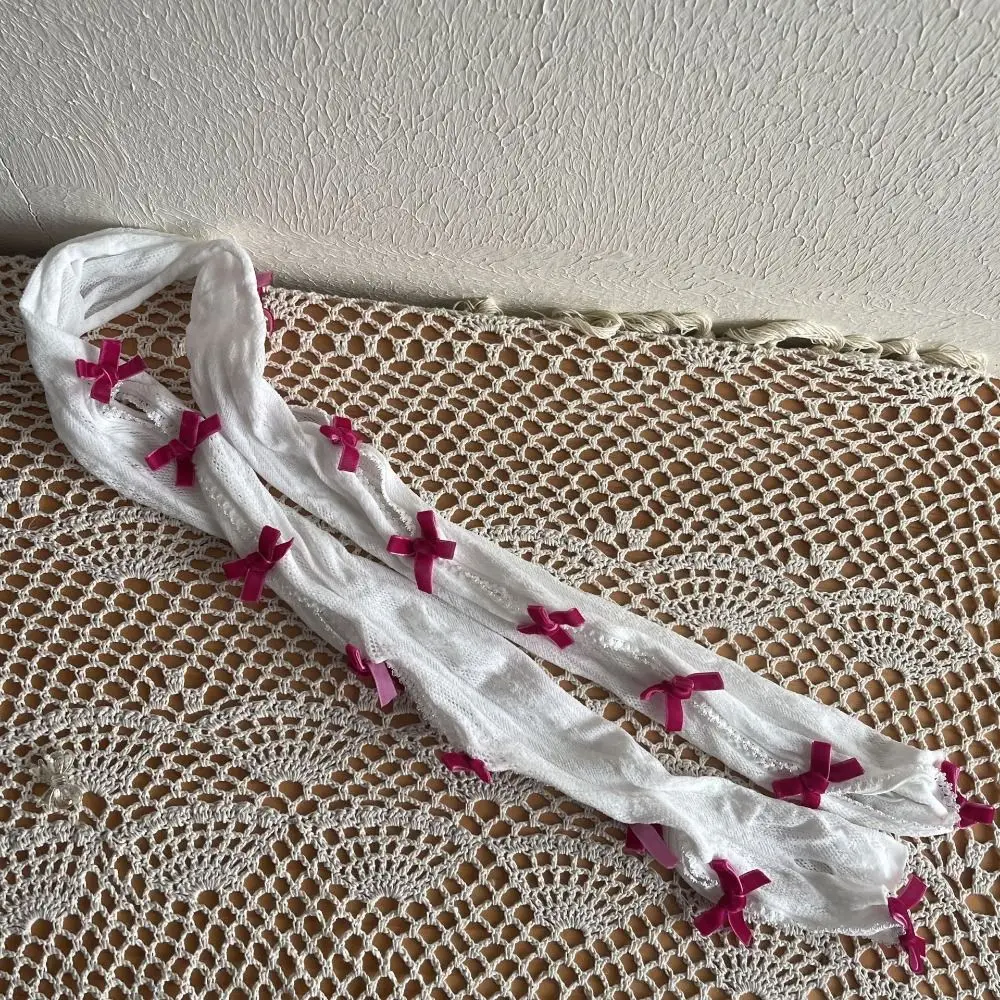 Lace Gothic Shawl Sleeves Bowknot Shawl Bow Shawl Sleeves Strapping Flocked Lolita Lace Fingerless Gloves Lolita
