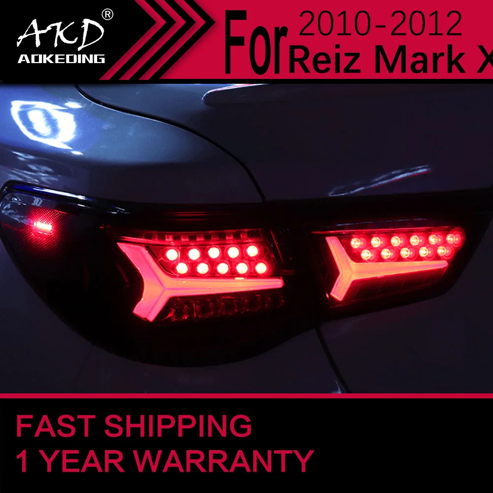 Car Lights for Toyota Mark X Reiz LED Tail Light 2010-2012 Reiz Rear Stop Lamp Brake Signal DRL Reverse Automotive Accessories