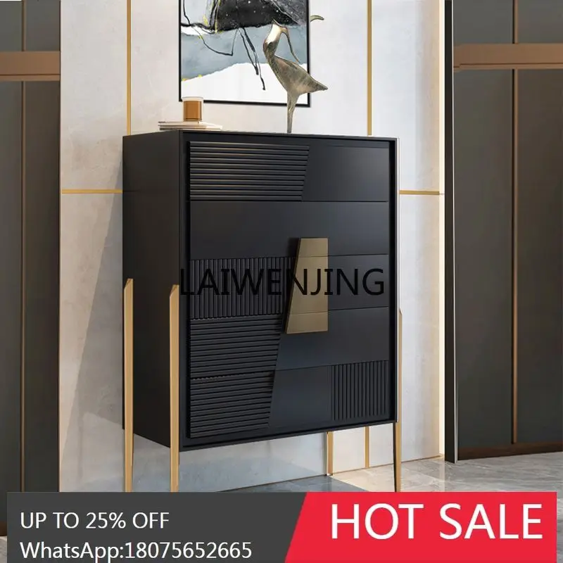 

HLZ светлый роскошный комод, современный простой шкаф для хранения в гостиной, спальне, шкаф для хранения из цельного дерева