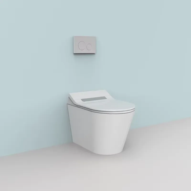 Electric Smart Toilet Seat Cover with Remote Control Heated Bidet Function Automatic Cleaning Modern Bathroom Accessories