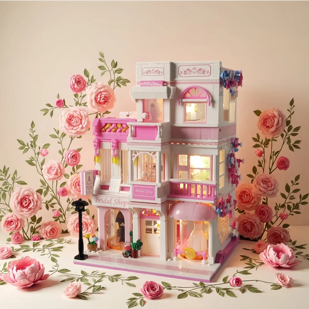 1130 pezzi casa sull'albero casa delle bambole ristorante caffetteria costruzione mini blocchi giocattoli ideali per bambini regali di festa per adulti decorazioni per la casa fai da te