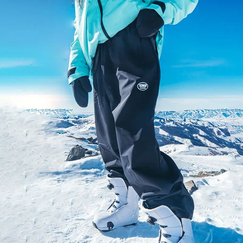 Women Men Mountain Snow Waterproof Ski Pants Winter Oversize Outdoor Sports Trousers Outdoor Snowboard Cargo Pants