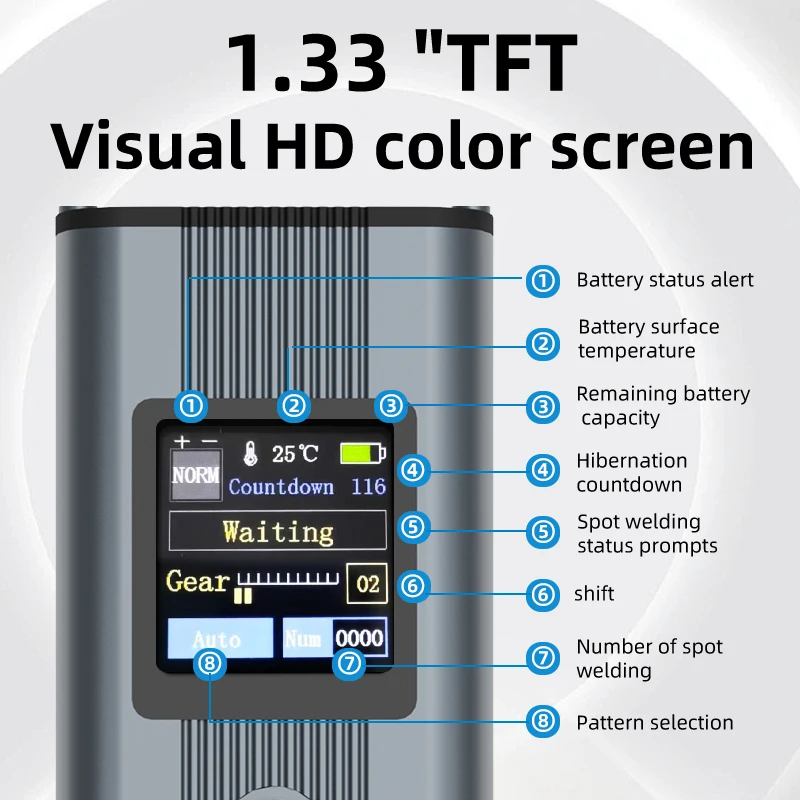 Verbeterde Dt66 11 Versnellingen Batterij Spot Lasser Verstelbare Mini Draagbare Handheld Digitale Display Puntlasmachine Automatische Manu