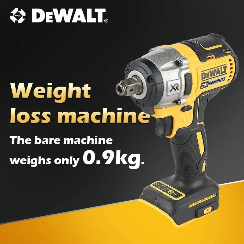 DEWALT DCF880 Lithium Battery Brushless Impact Wrench 20V Detachable Tire High Torque High Speed Powerful Disassembly Tool