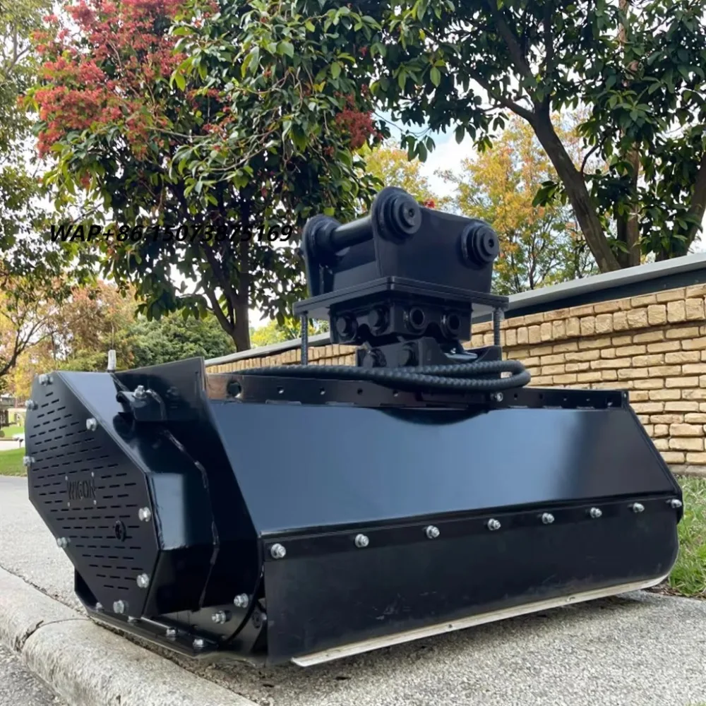 WIGON Self Propelled Gas Cordless Hydraulic Duty Cylinder Blade Flail Grass Lawn Mower Mulcher 1 Year Warranty Excavator