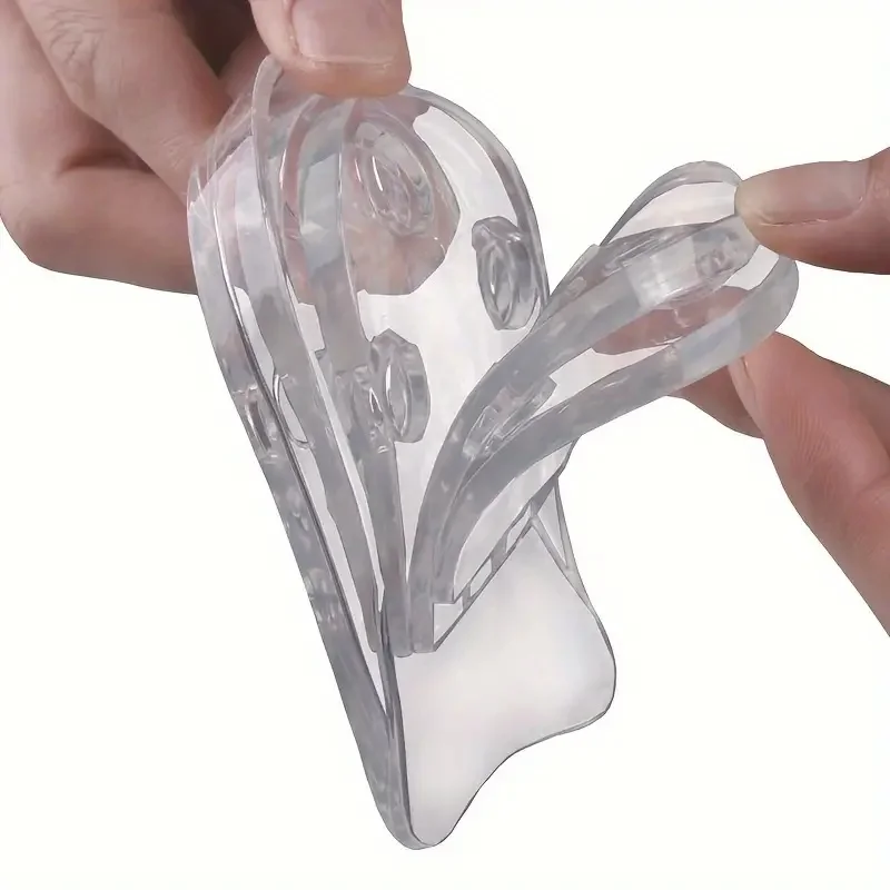 قطعتان من النعال الداخلية القابلة للتعديل مكونة من 5 طبقات، ارتفاع داخلي يزيد من وسادة الكعب الشفافة المريحة