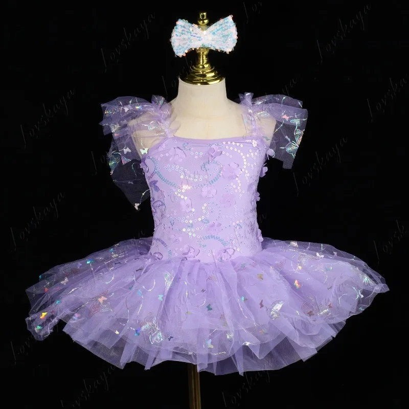 

Children's Princess Dress, Kindergarten Dancing and Walking Show, Fluffy Chiffon Skirt, Girl's Ballet Dance Performance Outfit