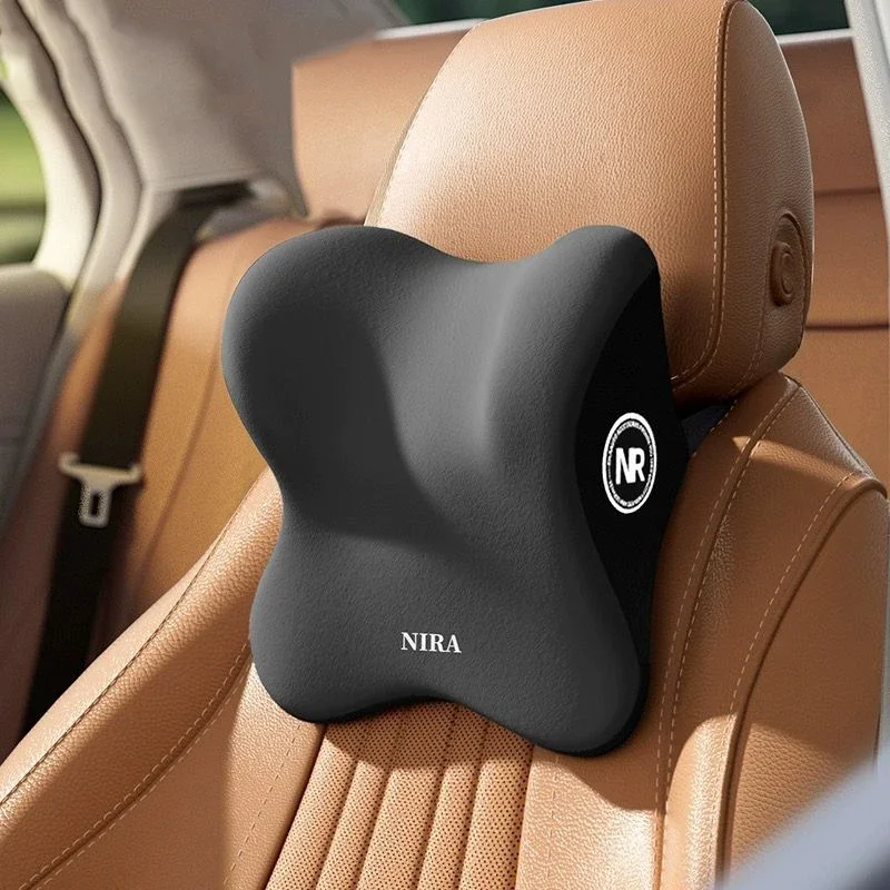 Car Memory Foam Headrest Lumbar Support Car Travel Rest Neck Pillow Back Cushion Seat Waist Supports Car Interior Accessorie