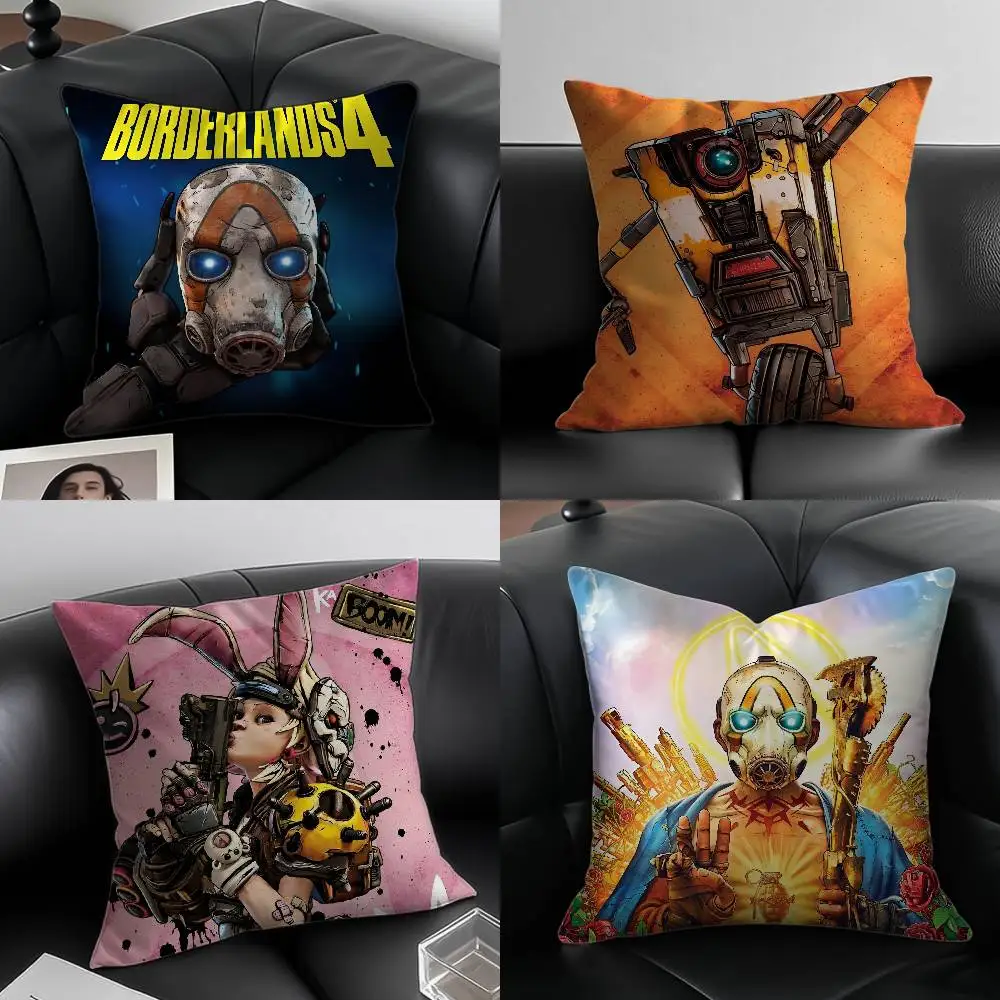 Funda de almohada de juego divertido B-BORDERLANDS, funda de almohada con estampado de patrón, funda de cojín para sofá, decoración para dormitorio y habitación