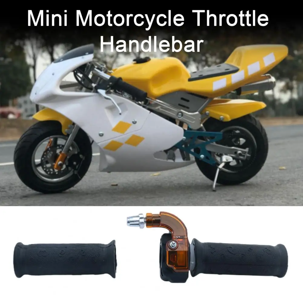 1 Pair Non-slip Two-stroke Throttle Handlebars Easy Installation Safe Motorcycle Accelerator Hand Grip Motorcycle Accessories