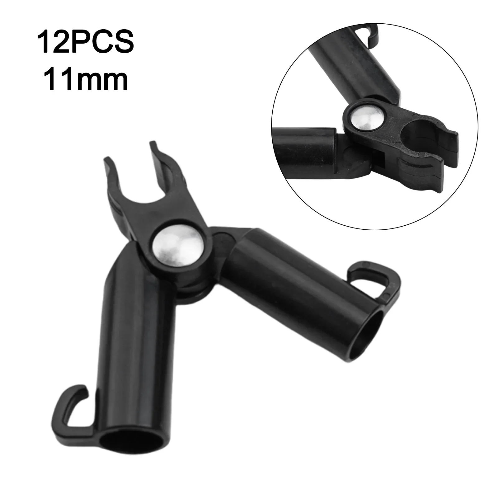 

Bracket Plant Clip Cage Climbing Connector Fixing Fruit Holder Outdoor Plastic Rack Vegetable 11/16/20mm Black