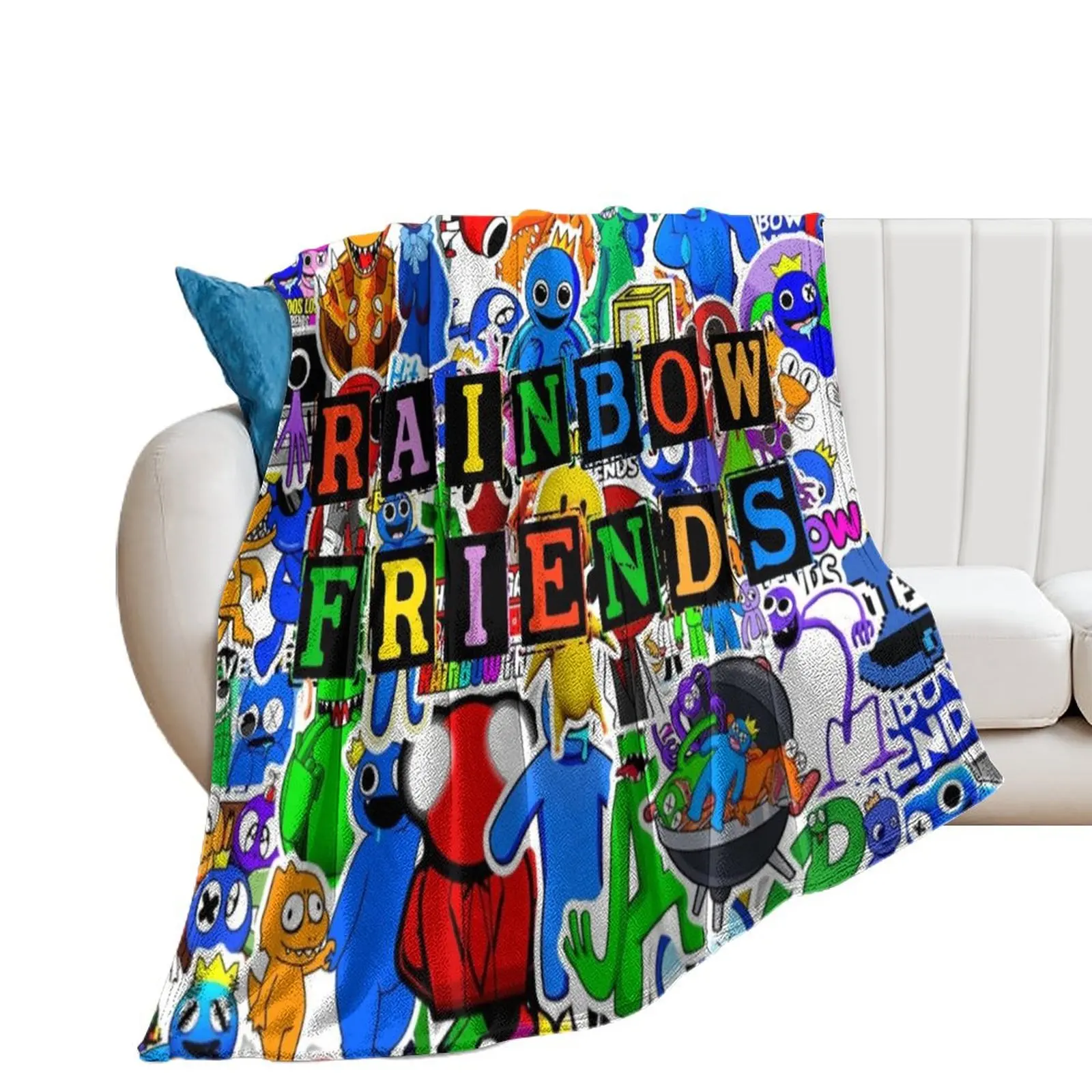 

Rainbow Friends Throw Blanket Tourist Sofa Blankets