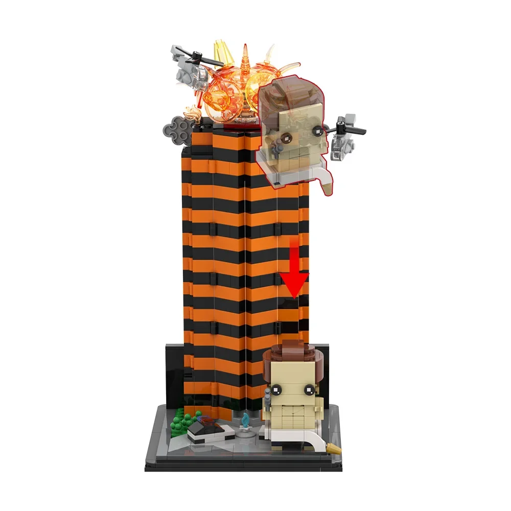 MOC Die Hard Bruce Willis Building Blocks Movie Die Hard Bruce Willis Figure Bricks Model DIY Assembly Toys Kids Birthday Gifts