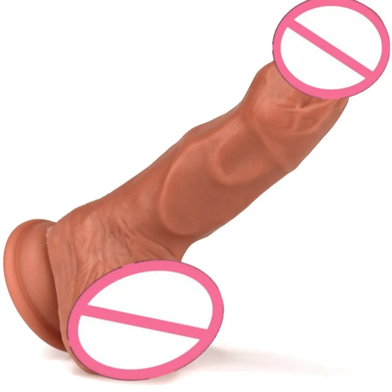 Manufacturer wholesales liquid silicone black female dildo adult product stimulating and erotic masturbator