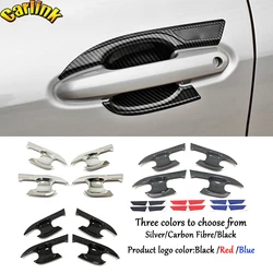 Side Door Handle Bowl Cover Trim Stickers For Toyota Highlander Kluger 2020 2021 2022 2023 ABS Car Styling Accessories