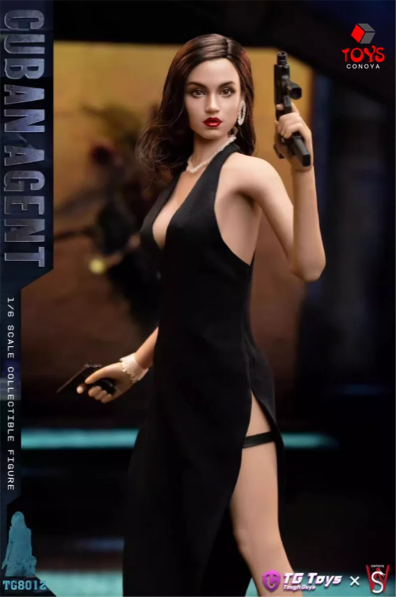 In Stock TGToys ×SWToys 1/6 TG8012 Cuban Agent Female Action Figure Set Model 12'' Soldier Action Figurin Doll for Collectible