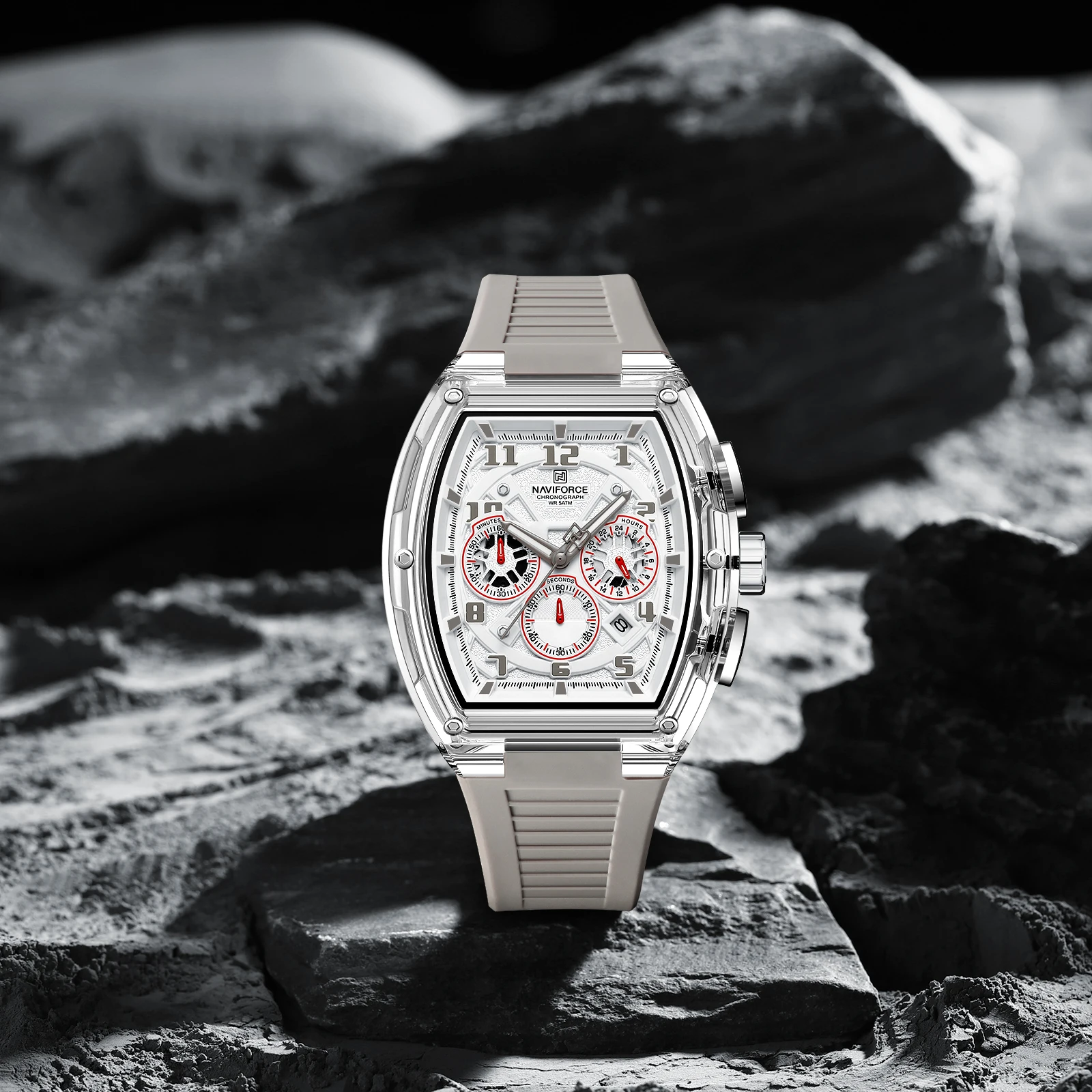 NötE ContrastOverTrench 44 note 短丈 NAVIFORCE 6118 Fashion Men's Quartz Wrsitwatch Chronograph