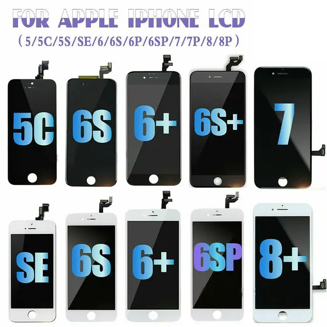 Wysokiej jakości wyświetlacz LCD do iPhone'a 5s 5c 5 SE Wyświetlacz LCD Ekran dotykowy Digitizer Zamiennik do iPhone SE Ekran 6 7 8 Wyświetlacz LCD