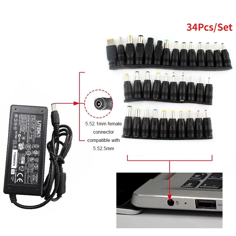 34PCS Universal Dc …