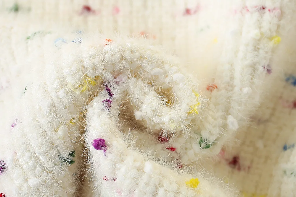2024 Neues Kinderkleidungsset, 2-teilig, Pullover-Anzug, 3D-Herz-Strickpullover und Tüllrock, Mädchen-Kleidungsset – Detail 11