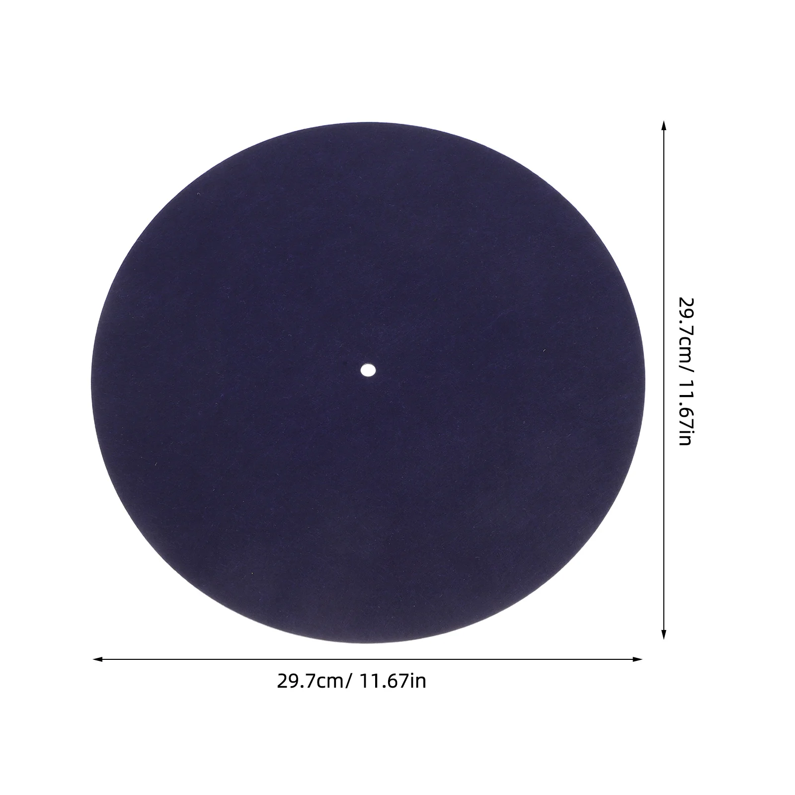 1 قطعة مسجل لاعب حصيرة الأزرق الداكن ورأى القرص الدوار Slipmat الفينيل القرص المضادة للاهتزاز الوسادة متوافق مع طبق الفونوغراف Dj