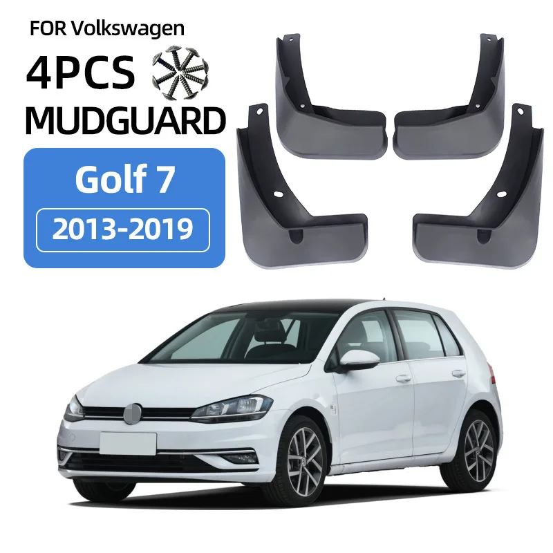 

For 13-19 Volkswagen Golf 7Volkswagen Golf 7 mudguard Mudflaps Front Rear Flares Splash Guards Cover Car Accessoie