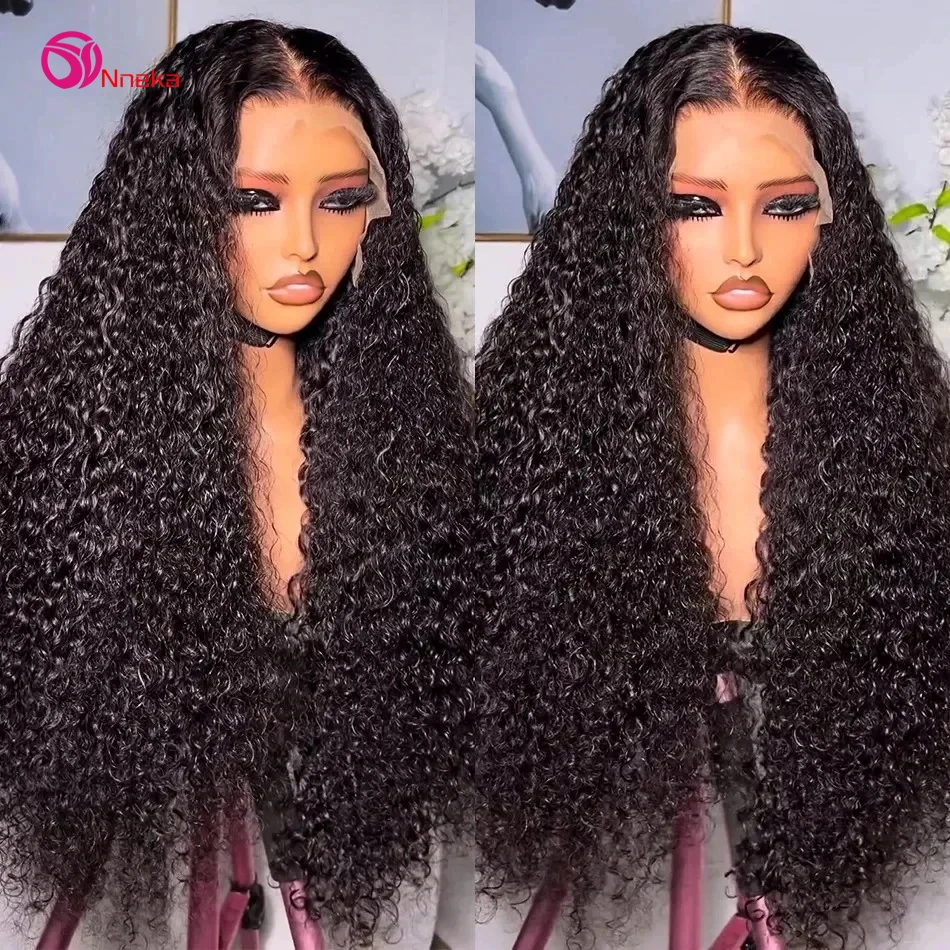 13x4 hd lace front human hair wig  curly wigs for women choice pre plucked 13x6 water wave lace frontal wig 200 density