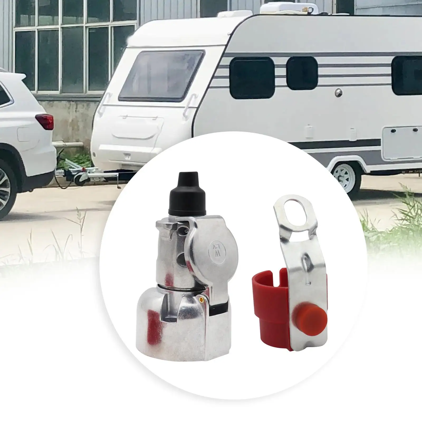 7 دبوس مقطورة موصل قابس 12 فولت للمركبات التجارية جرار السفن #1