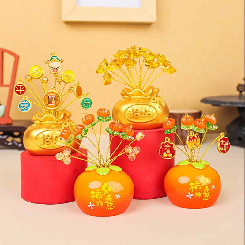 Fortune Money Bag Series เครื่องประดับ Creative Desktop ตกแต่ง New Home Entrance เครื่องประดับรถของขวัญเทศกาล