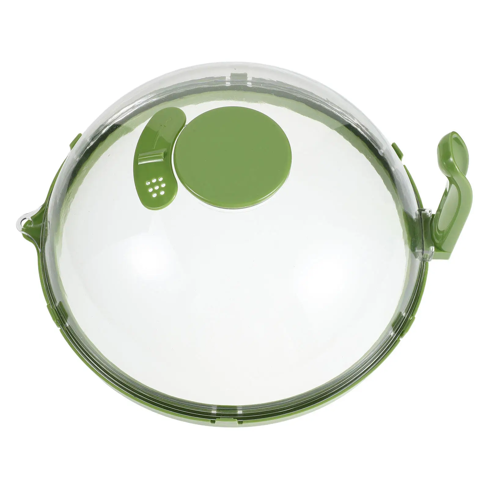 Microwave Splash-Proof Cover Handle Lift Anti-Splash Lid Water Injection Drip Channel Reusable Plate Protector Heating Food