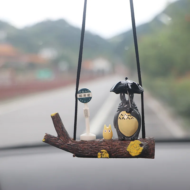 My Neighbor Totoro Car Hanging Ornament Auto Interior Pendant Charm Vehicle Rearview Mirror Decor Collectible Souvenir Accessory
