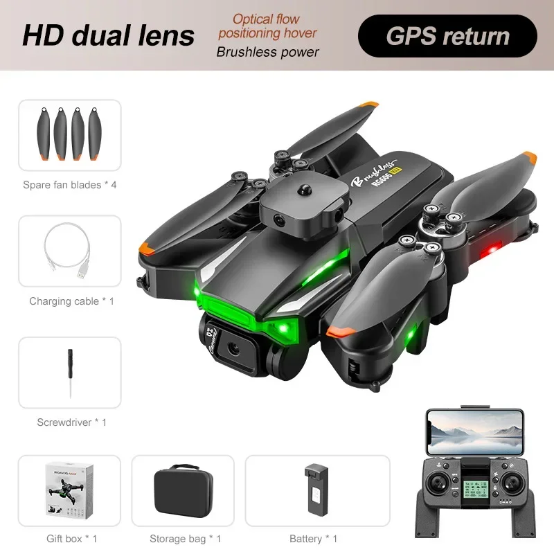 

Rg606Max Drone Hd Professional 4K Drone Dual Camera Wifi Fpv Aircraft Quadcopte Obstacle Avoidance Aerial Photography Drone