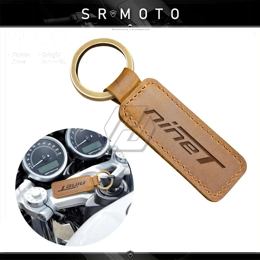 

Motorcycle Cowhide Keychain Key Ring Fit for BMW Motorrad R Nine T Pure Nine-T