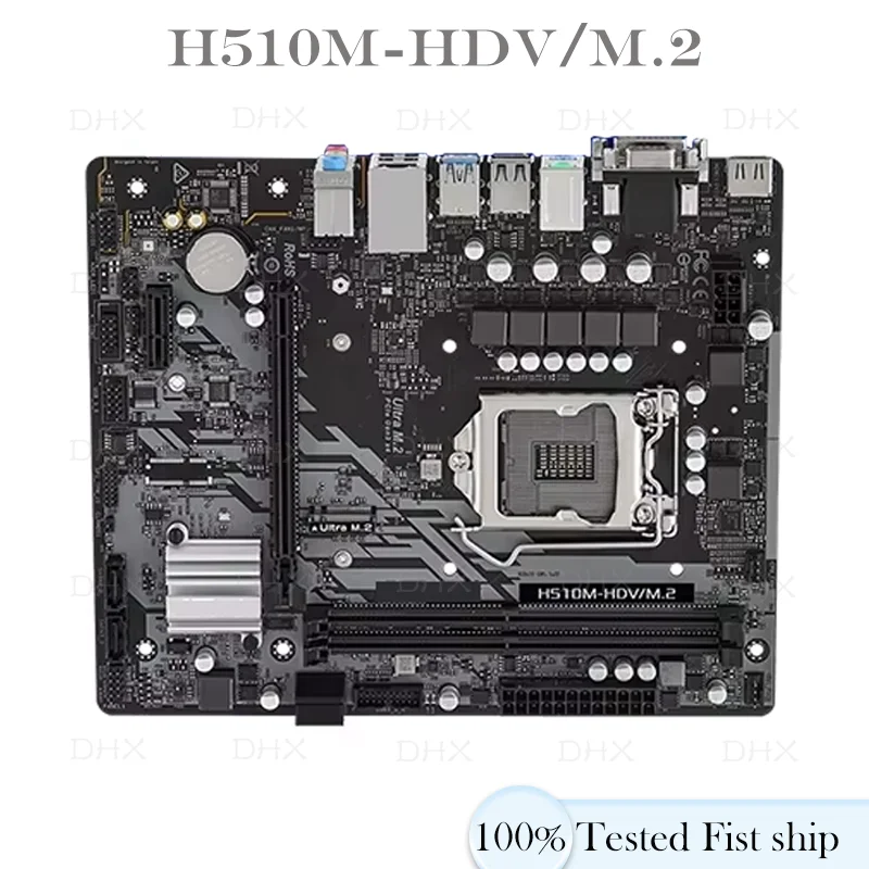 H510 Mainboard For ASROCK H510M-HDV/M.2 Motherboard Micro ATX 64GB HDMI PCI-E4.0 LGA 1200 DDR4 100% Tested Fully Work