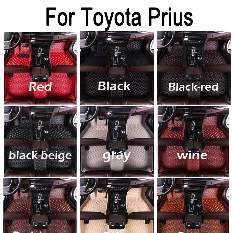 

Изготовленные на заказ автомобильные коврики для Toyota Prius 2012-2017 лет, аксессуары для интерьера автомобиля
