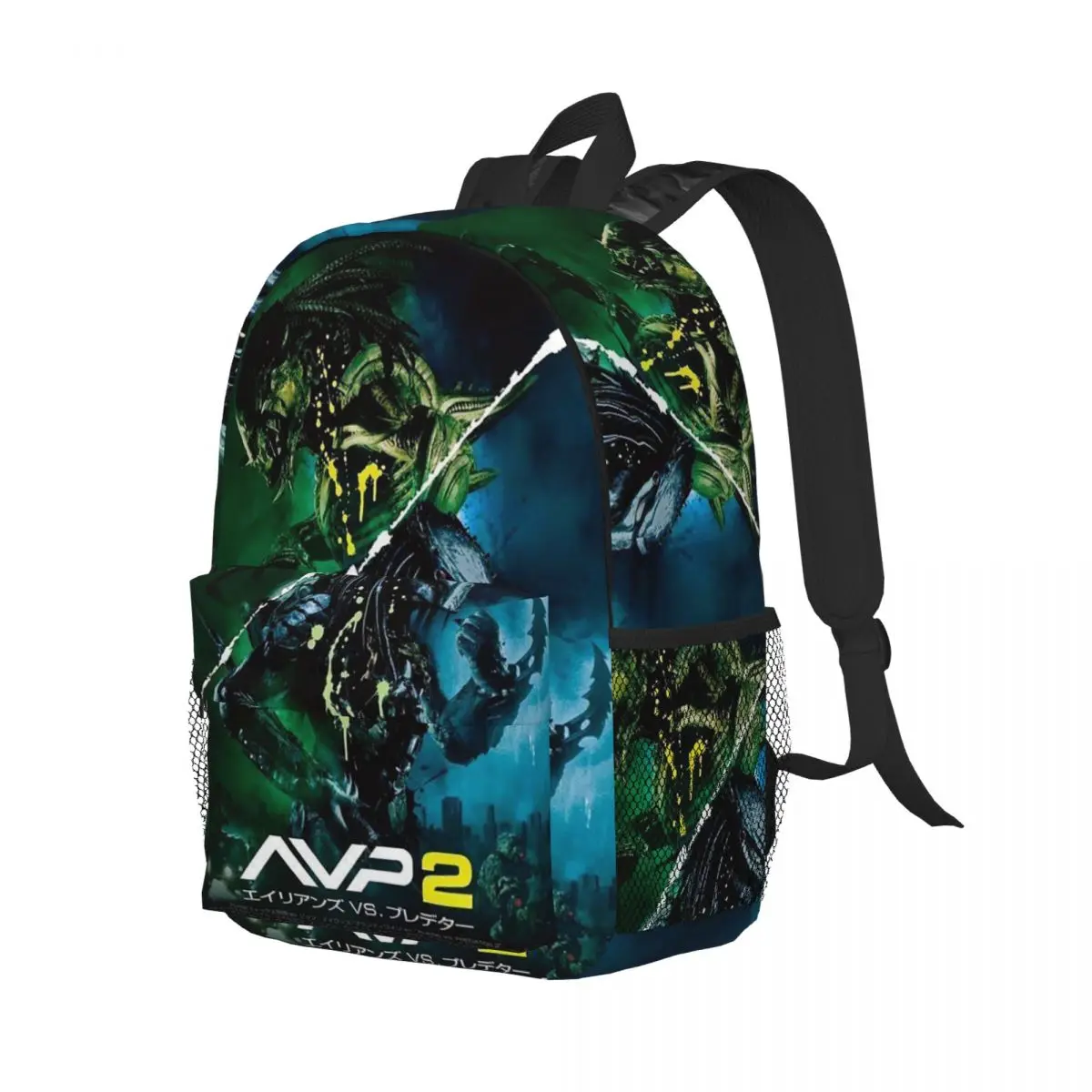 

Alien Vs Predator Horror Science Fiction Comics Backpack Student Boys Girls BookBag Children School Bag Shoulder Bags for Women