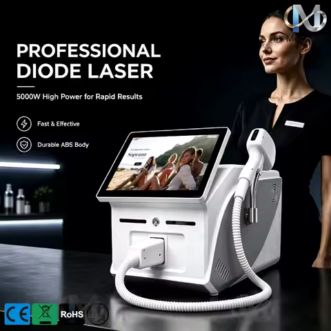 Latest 5000W Diode Laser Painless Permanent Hair Removal FAC Advanced Technology with 4 Waves Salon Exclusive Full Certificate