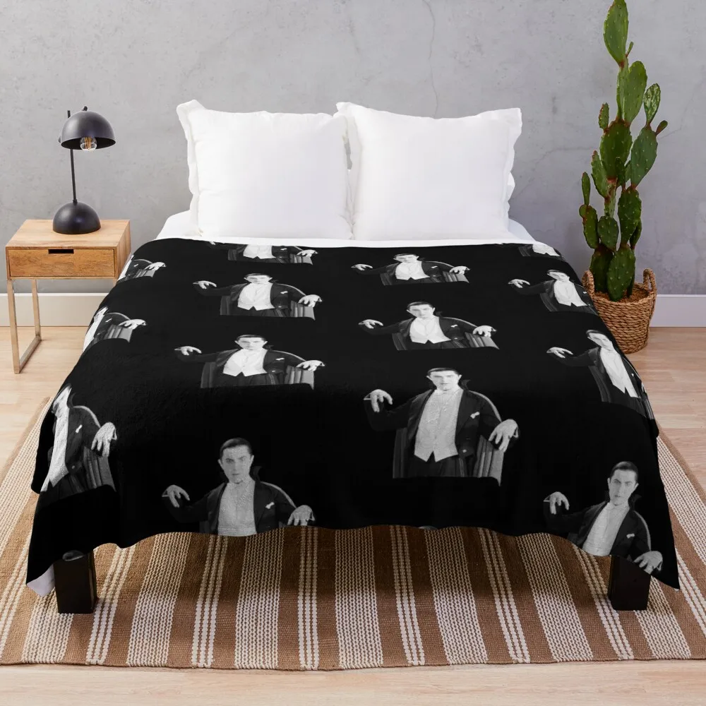 Dracula Bela Lugosi Throw Blanket Flannels Decorative Sofa Thermal Sofa Quilt Blankets