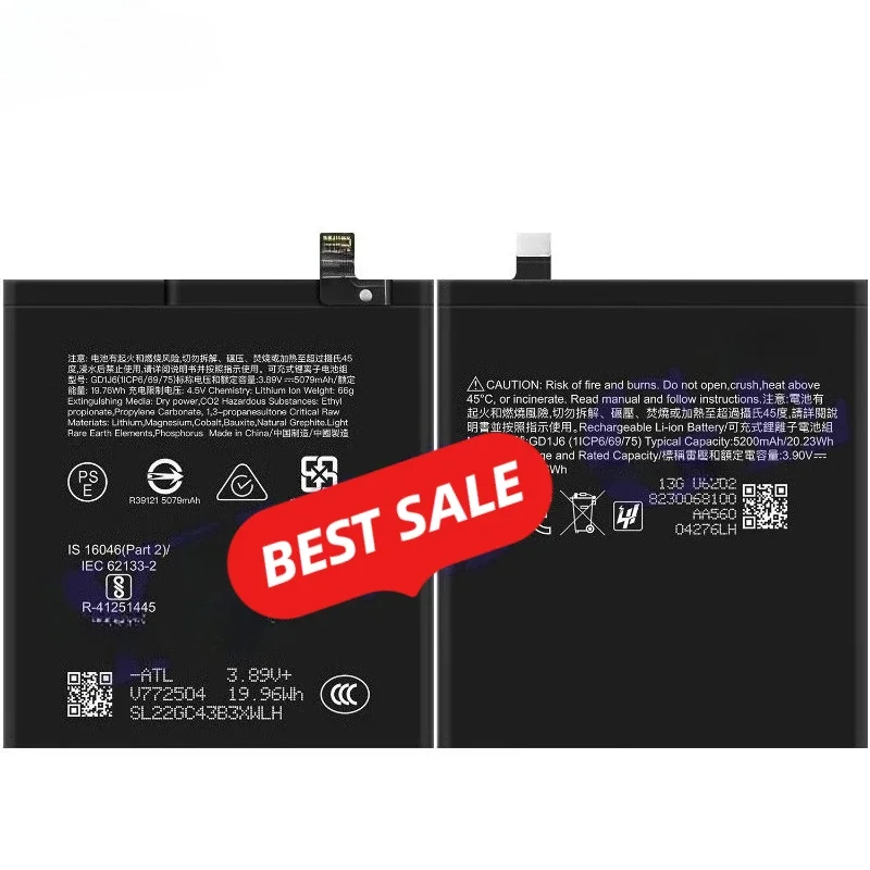 GD1J6 for Google Pixel 10 Pro XL Phone Battery 0 Cycle High Quality Capacity Battery Replacement Bateria Grade A Cell with Tools