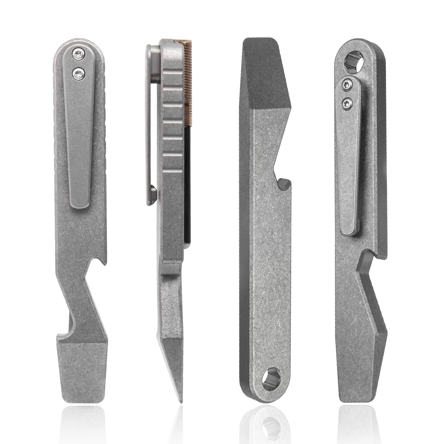 Titanium Alloy Outdoor EDC Pry Bar Tool New Portable Beer Bottle Opener Emergency Multifunctional Tool Free shipping