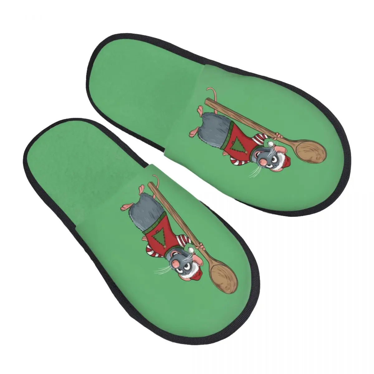 

Уютные тапочки Ratatouille на заказ с эффектом памяти, женские комедийные домашние тапочки с героями мультфильмов для спальни