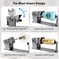 ATOMSTACK R1 Pro Multifunctional 4-in-1 Rotating Clamp Roller Rotary Chuck for L aser Engraving of Round Irregular Objects
